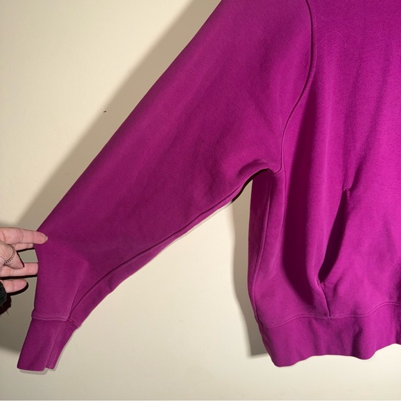 LULULEMON loungeful Magenta cozy pullover athleisure hoodie 10 - Picture 7 of 9
